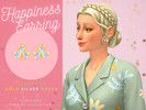Sims 4 — Happiness Clover Earring V5 by aithsims — Clover earrings for spring into happiness. *V5 Clover with gem
