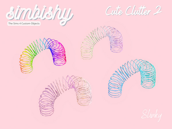 Sims 4 — Cute Clutter - Slinky by simbishy — There's my rainbow slinky! What a walk down memory lane.