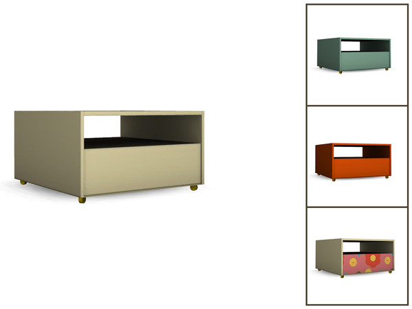 Sims 4 — Simxties Living Table by Angela — Simxties Living Coffeetable. Comes in mulitple variations