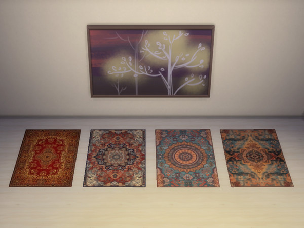 Sims 4 — Antique Rugs 2 by yuxmara2710 — Antique Rugs 2 [Get Famous Trendy Rug Collection]