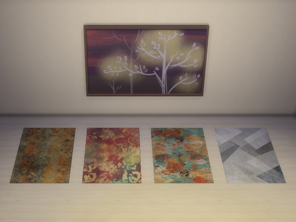 Sims 4 — Modern Rugs by yuxmara2710 —  Modern Rugs [Get Famous Trendy Rug Collection]