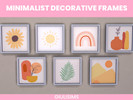 Sims 4 — Minimalist Decorative Frames by giulisims — Minimalist Decorative Frames.