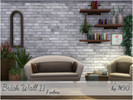 Sims 4 — Brick Wall 11 by Mircia90 — Brick wall in 7 colors.