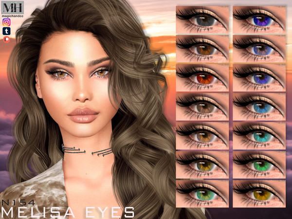 Sims 4 — Melisa Eyes N154 by MagicHand — Realistic eyes for males and females in 16 swatches - HQ Compatible. Preview -