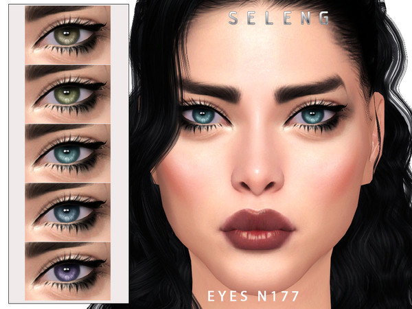 Sims 4 — Eyes N177 by Seleng — HQ compatible eyes with 15 colours. Allowed for all the ages. Enjoy!