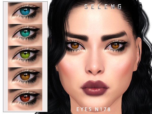 Sims 4 — Eyes N178 by Seleng — HQ compatible eyes with 15 colours. Allowed for all the ages. Enjoy!