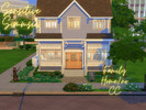 Sims 4 — Family Home w/ No CC by SensitiveSimmsie — Cute family home for a married couple, high school teenager, an