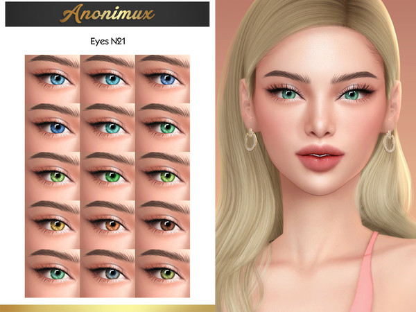 Sims 4 — Eyes N21 by Anonimux_Simmer — - 15 Swatches - All ages - Face paint category - HQ - Thanks to all CC creators 