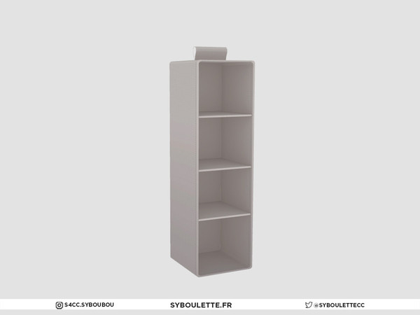 Sims 4 — Nothingtowear - Closet suspended shelves by Syboubou — Suspended shelves that can be hanged on any rack -