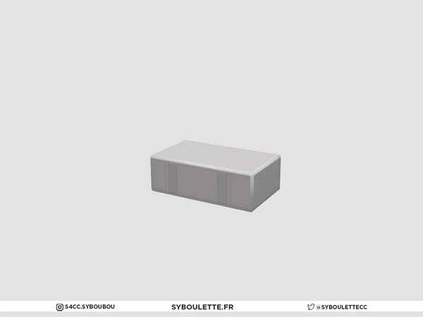 Sims 4 — Nothingtowear - Fabric storage box by Syboubou — This is a fabric storage box (decor).
