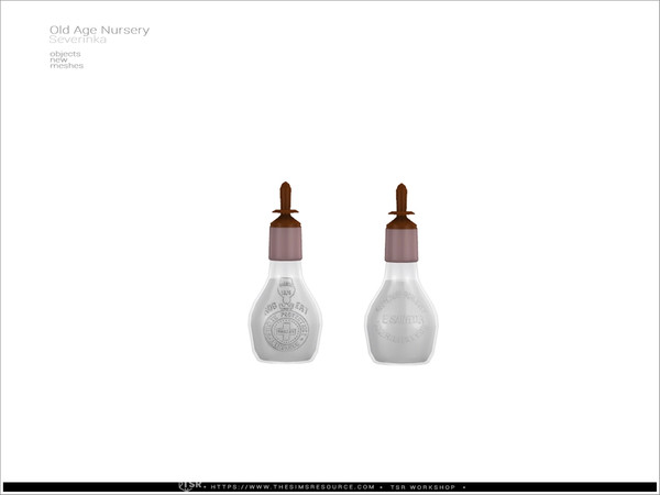 Sims 4 — Old Age Nursery - deco milk bottle by Severinka_ — Deco milk bottle From the set 'Old Age Nursery' Build / Buy