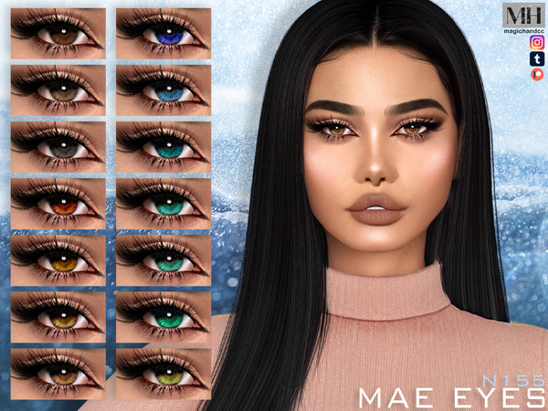 Sims 4 — Mae Eyes N155 by MagicHand — Alluring eyes for males and females in 16 swatches - HQ Compatible. Preview - CAS
