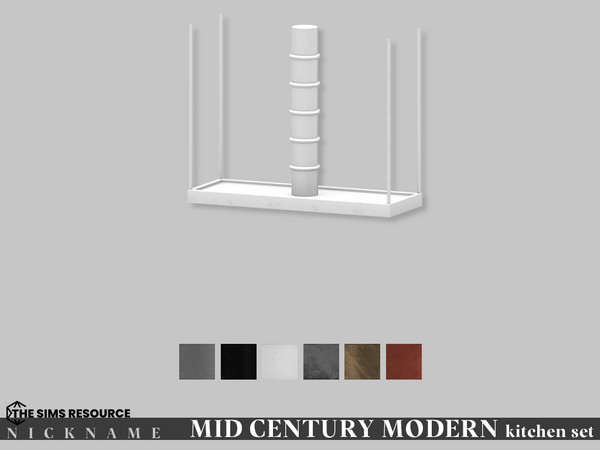 Sims 4 — MID CENTURY MODERN kitchen set_stovehood M by NICKNAME_sims4 — MID CENTURY MODERN kitchen set 14 package files.