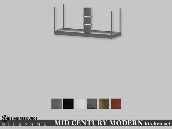 Sims 4 — MID CENTURY MODERN kitchen set_stovehood S by NICKNAME_sims4 — MID CENTURY MODERN kitchen set 14 package files.