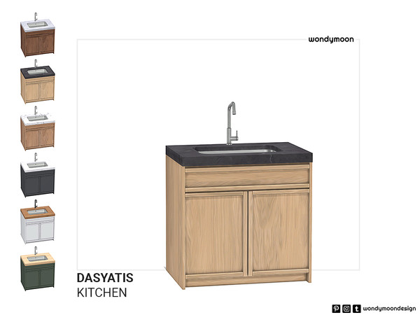Sims 4 — Dasyatis Kitchen Sink by wondymoon — Dasyatis Kitchen - Kitchen Sink Wondymoon Sims 4 Creations | 2023