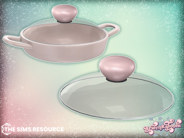 Sims 4 — Culinique - Everyday Pan Lid by ArwenKaboom — Base game item in multiple recolors. Find them all by searching