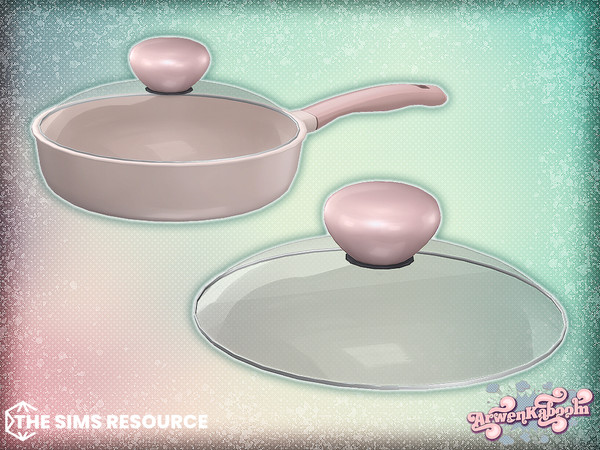 Sims 4 — Culinique - Frying Pan Lid by ArwenKaboom — Base game item in multiple recolors. Find them all by searching