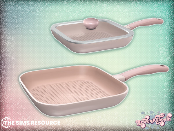 Sims 4 — Culinique - Grill Pan by ArwenKaboom — Base game item in multiple recolors. Find them all by searching
