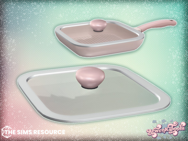 Sims 4 — Culinique - Grill Pan Lid by ArwenKaboom — Base game item in multiple recolors. Find them all by searching