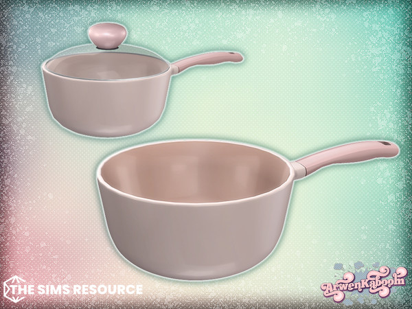 Sims 4 — Culinique - Saucepan by ArwenKaboom — Base game item in multiple recolors. Find them all by searching