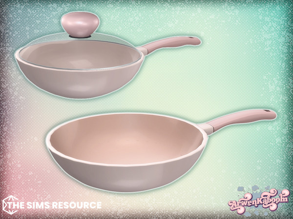 Sims 4 — Culinique - Wok by ArwenKaboom — Base game item in multiple recolors. Find them all by searching