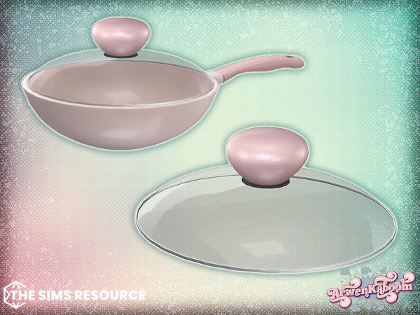 Sims 4 — Culinique - Wok Lid by ArwenKaboom — Base game item in multiple recolors. Find them all by searching