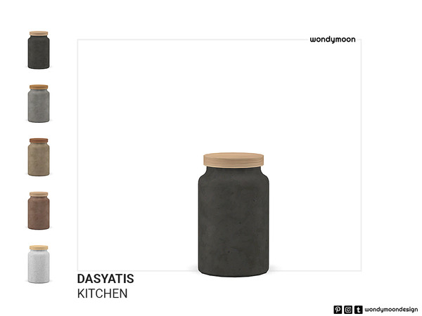 Sims 4 — Dasyatis Kitchen Jar by wondymoon — Dasyatis Kitchen Decorations - Kitchen Jar Wondymoon Sims 4 Creations | 2023
