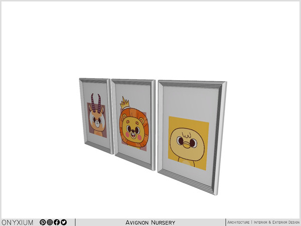 Sims 4 — Avignon Paintings by Onyxium — Onyxium@TSR Design Workshop Nursery Collection | Belong To The 2023 Year