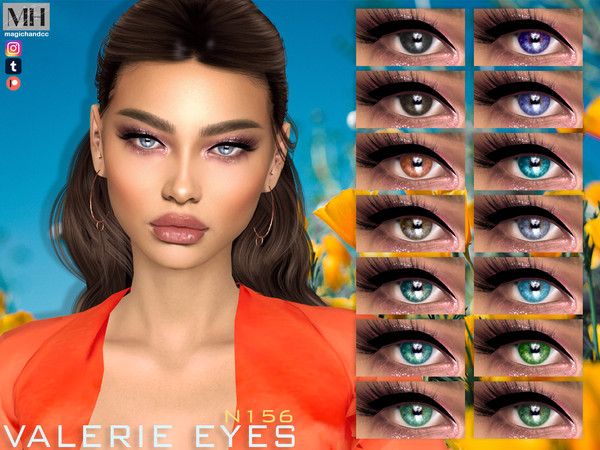 Sims 4 — Valerie Eyes N156 by MagicHand — Crystal eyes for males and females in 16 swatches - HQ Compatible. Preview -