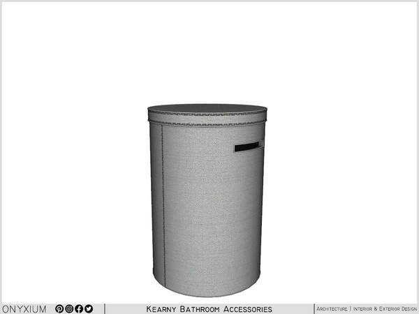 Sims 4 — Kearny Laundry Basket by Onyxium — Onyxium@TSR Design Workshop Bathroom Collection | Belong To The 2023 Year