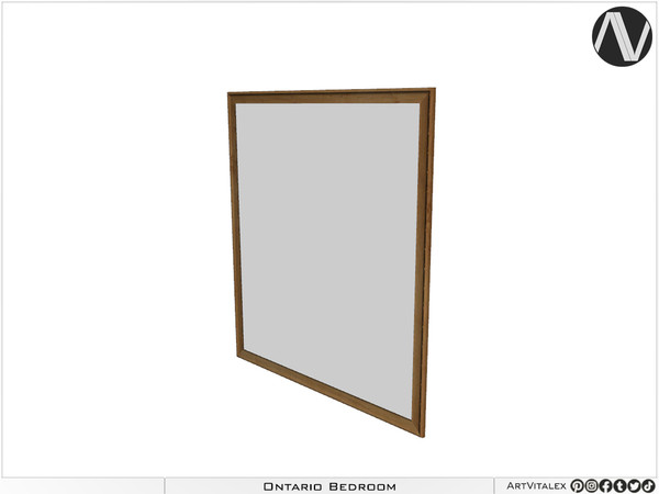 Sims 4 — Ontario Mirror by ArtVitalex — Bedroom Collection | All rights reserved | Belong to 2023 ArtVitalex@TSR - Custom