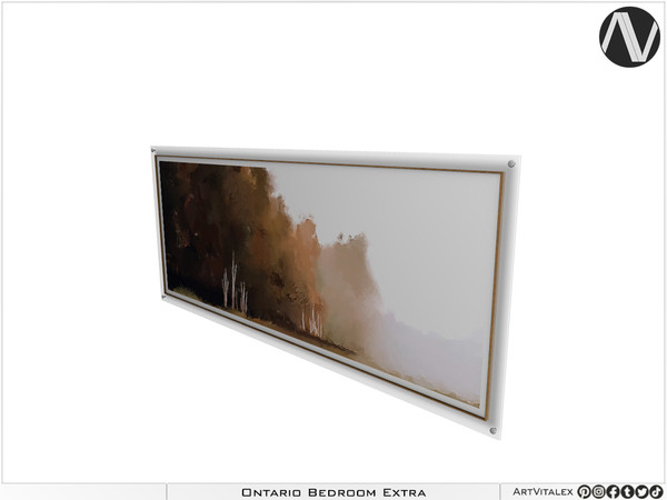 Sims 4 — Ontario Painting by ArtVitalex — Bedroom Collection | All rights reserved | Belong to 2023 ArtVitalex@TSR -