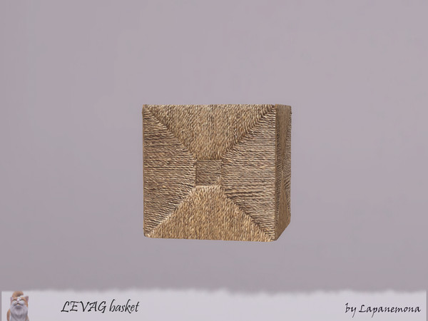 Sims 4 — LEVAG basket for POLC system by Lapanemona — 490 poly, 2 swatches