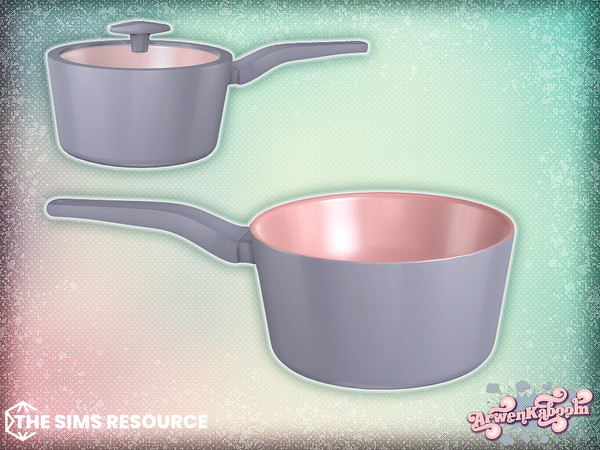 Sims 4 — Culinique - Saucepan 2 by ArwenKaboom — Base game object in multiple recolors. Find all items by searching