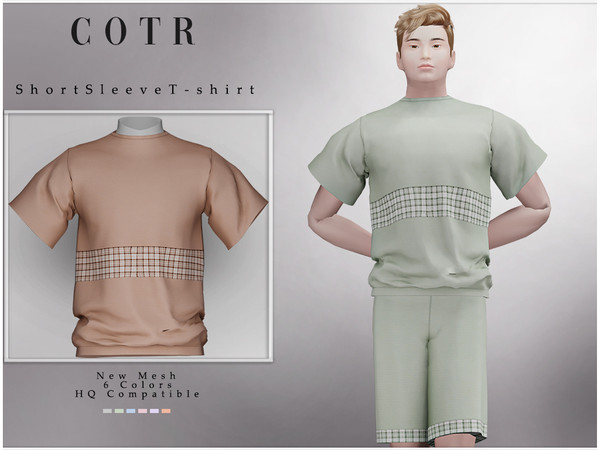 Sims 4 — ChordoftheRings Short Sleeve T-shirt T-437 by ChordoftheRings — ChordoftheRings Short Sleeve T-shirt T-437 - 6