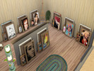 Sims 4 — Ezee Baby Stacked Pictures by Lorah — Eight unique stacked pictures for a painter's area.