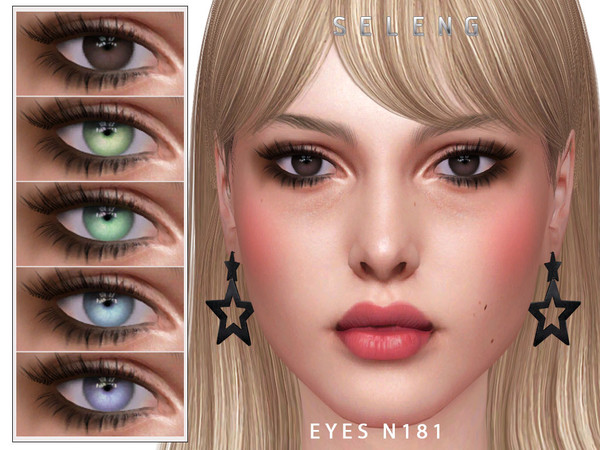 Sims 4 — Eyes N181 by Seleng — HQ compatible eyes with 15 colours. Allowed for all the ages. Face paint category. Enjoy!