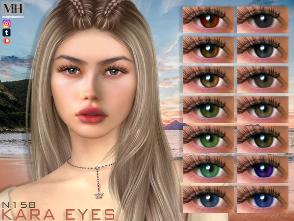 Sims 4 — Kara Eyes N158 by MagicHand — Gorgeous eyes for males and females in 16 swatches - HQ Compatible. Preview - CAS