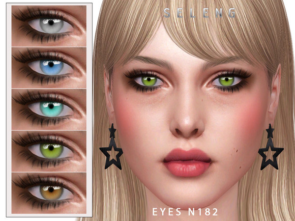 Sims 4 — Eyes N182 by Seleng — HQ compatible eyes with 14 colours. Allowed for all the ages. Face paint category. Enjoy!