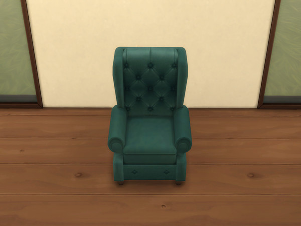 Sims 4 — Book Chair Recolor by yuxmara2710 —  Book Chair Recolor [ Cottage Living Book Club Chair Recolor ]