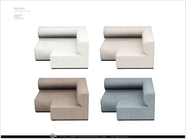 Sims 4 — Kyoko - sofa right corner by Severinka_ — Modular sofa right corner (living chair) From the set 'Kyoko living