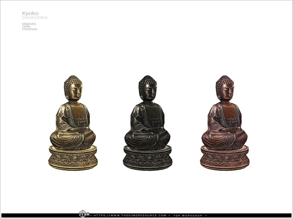 Sims 4 — Kyoko - Buddha statue by Severinka_ — Buddha statue From the set 'Kyoko meditation room' Build / Buy category: