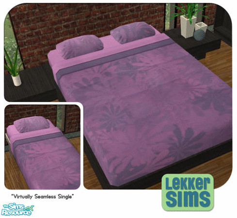 Sims 2 — Princess  Patterned Bedding - Dasies 2 by Lekker Sims — By Lekker Sims. This original bedding design coordinates