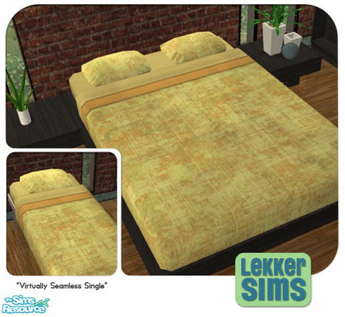 Sims 2 — Neo Natural  Bedding - Techsure by Lekker Sims — By Lekker Sims. This original bedding design coordinates with