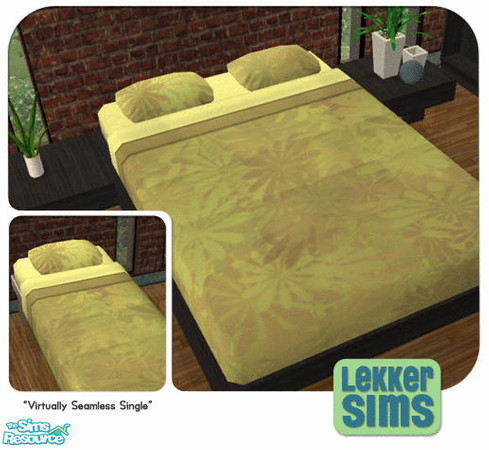 Sims 2 — Neo Natural  Bedding - Dasies 2 by Lekker Sims — By Lekker Sims. This original bedding design coordinates with