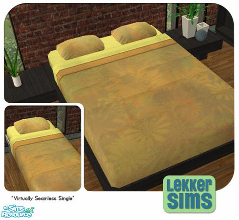 Sims 2 — Neo Natural Bedding - Dasies 1 by Lekker Sims — By Lekker Sims. This original bedding design coordinates with