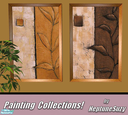 Sims 2 — NSC Painting Set67 by Neptunesuzy — Your Sims will love these Autumn Color Paintings! Enjoy!