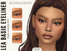 Sims 4 — Lea basic eyeliner #10 by barbii_ — - Female/Male - Teen to elder - Base Game Compatible - 8 colours - Eyeliner