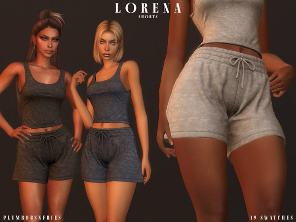 Sims 4 — LORENA | Shorts by ali1 — Shorts New Mesh HQ Texture Female | Teen - Elders 19 Swatches