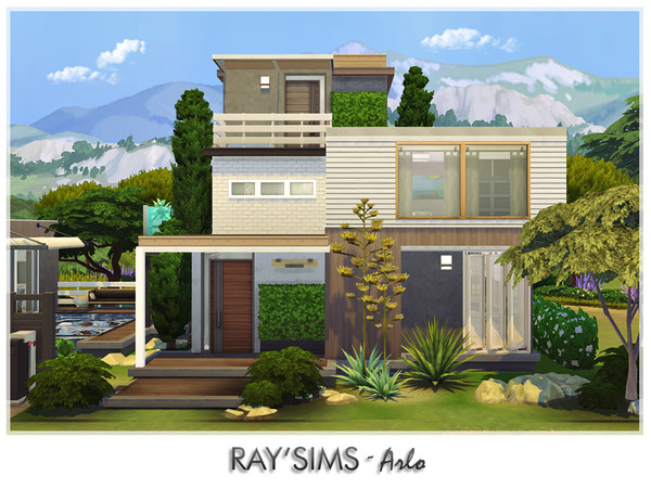 Sims 4 — Arlo by RayDesign9 — This house fully furnished and decorated, without custom content. This house has 3 bedroom